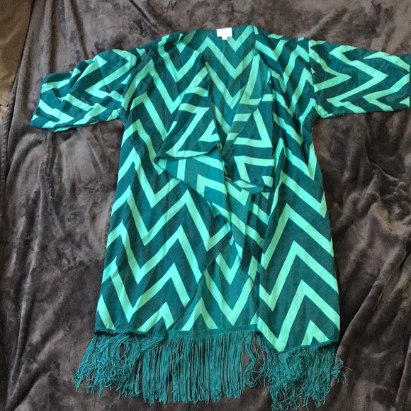 Lularoe fringe kimono - Picture 3 of 8